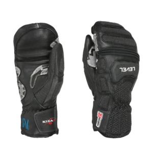 Level SQ CF Mitten black white on World Cup Ski Shop